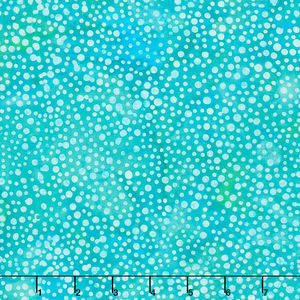 Bits and Pieces Batiks - Dot Teal Lagoon Yardage