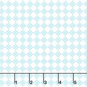 Welcome Spring - Plaid Teal Yardage
