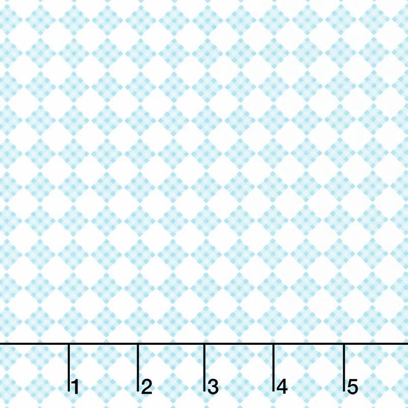 Welcome Spring - Plaid Teal Yardage