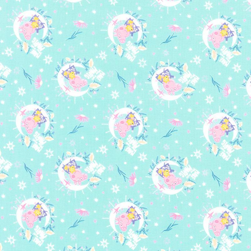 Peppa Pig - Peppa Moon Magic Light Teal Yardage