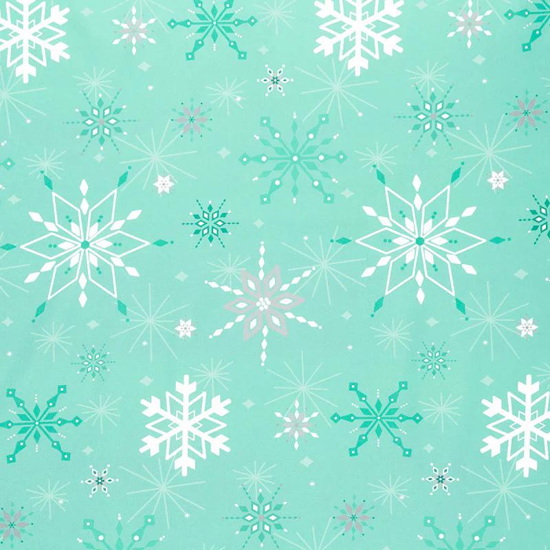 Winter Wonder - Snowflake Aqua 108" Wide Backing