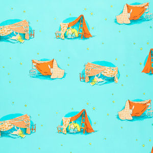 Lucky Rabbit - Quilt Tent Turquoise Yardage