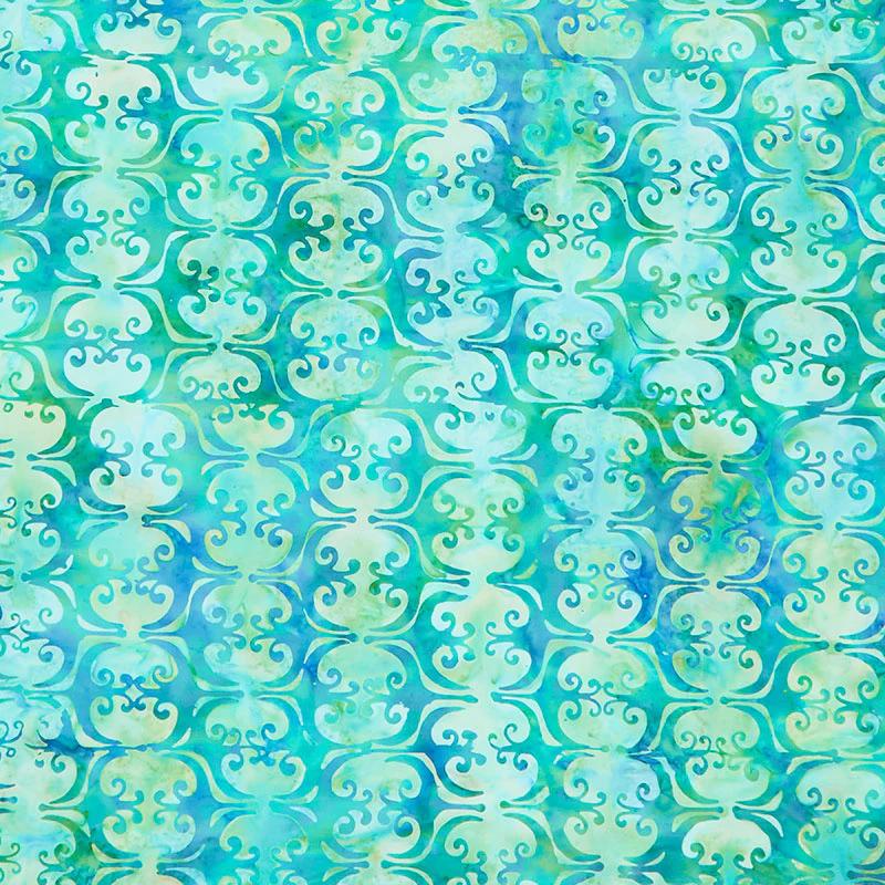 Roundabout Batiks - Iron Gate Teal Yardage
