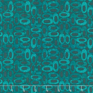 Alluring Butterflies - Oblongs Medium Turquoise Yardage