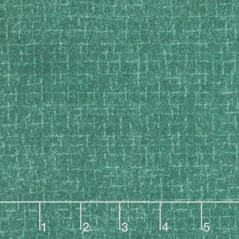 Woolies Flannel - Crosshatch Teal Yardage
