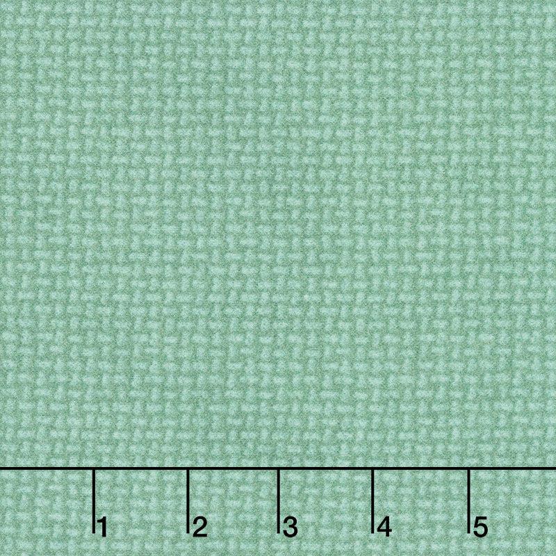 Woolies Flannel - Basket Weave Teal Yardage