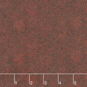 Woolies Flannel - Herringbone Red Yardage