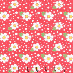 Zinnia - Daisy Ruby Yardage