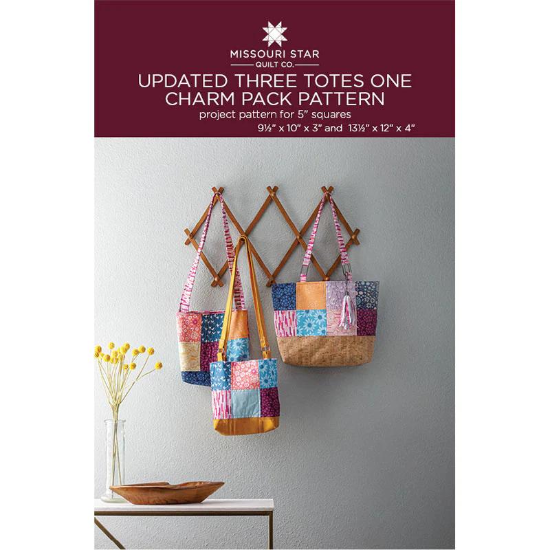 Updated Three Totes One Charm Pack Pattern by Missouri Star