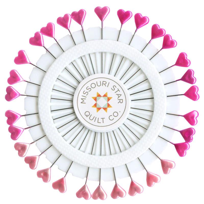 Missouri Star Heart Pins - Pink