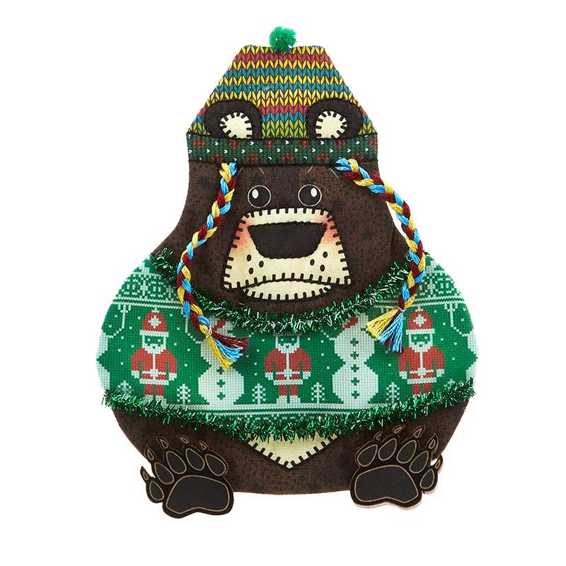 Black Bear Ugly Sweater Air Mail Ornament Kit