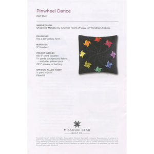 Pinwheel Dance Pillow Pattern by Missouri Star