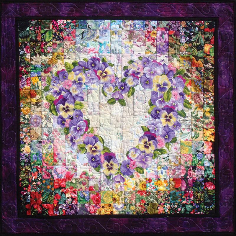 With All My Heart Watercolor Quilt Kit