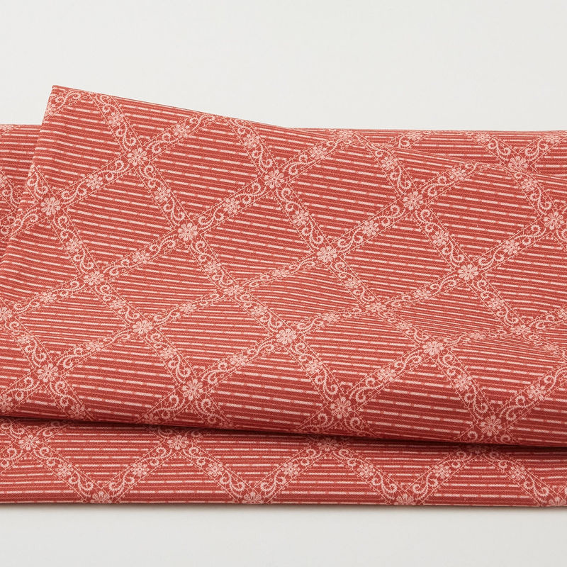 Canterbury - Diamond Lace Red 2 Yard Cut