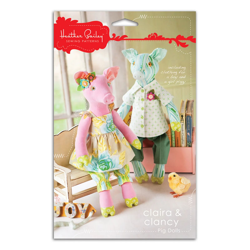 Claira & Clancy Pig Dolls Pattern