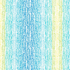 Buttercup - Garden Rows White Yardage