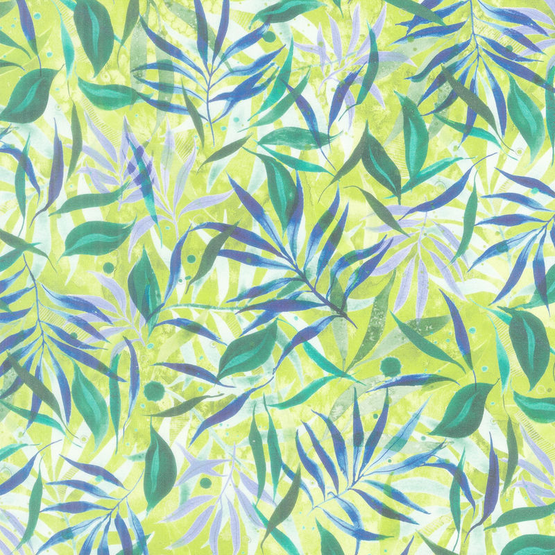 Coming Up Roses - Don't Leaf Me Leaf Yardage