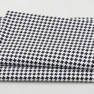 Polka & Plaid Party - Floats Black/White 3 Yard Cut