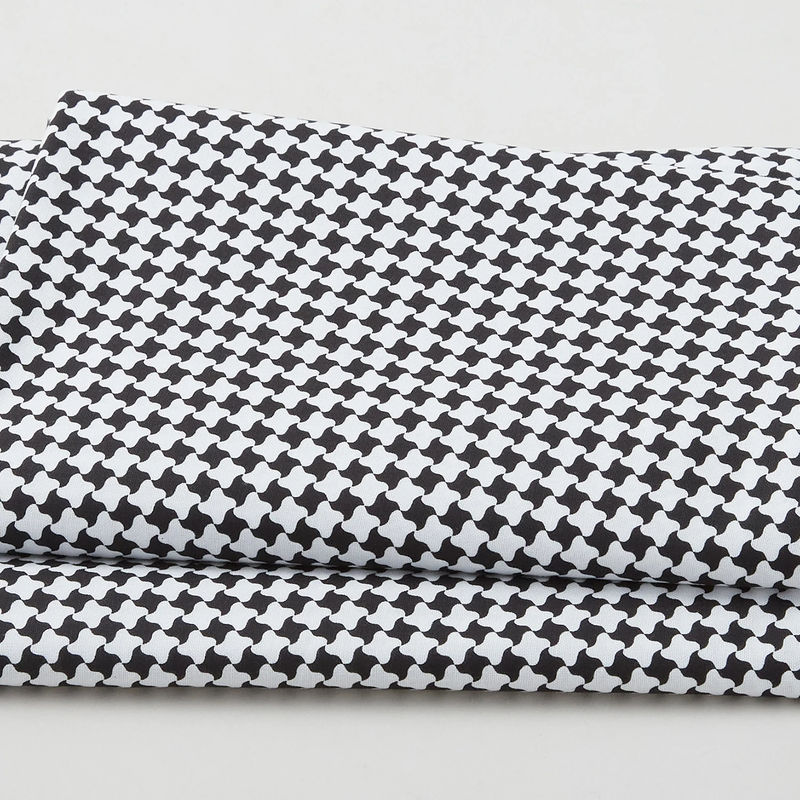 Polka & Plaid Party - Floats Black/White 3 Yard Cut