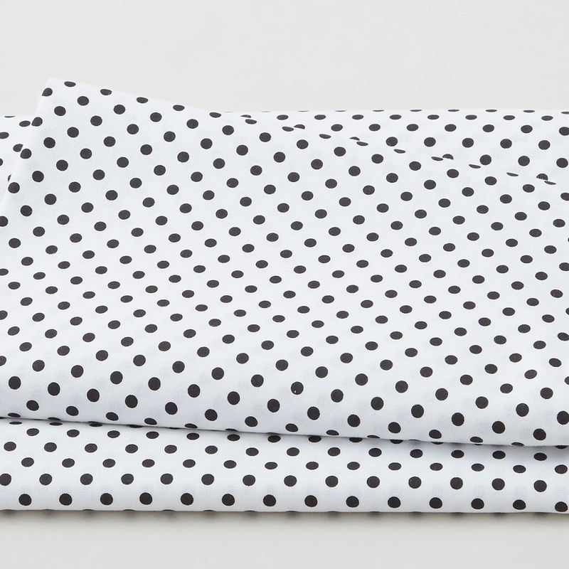 Polka & Plaid Party - Medium Dot Black/White 3 Yard Cut