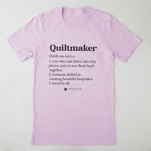Quiltmaker T-shirt - Heather Prism Lilac 3XL