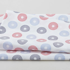 Sweet Liberty - Dot Clusters White 2 Yard Cut