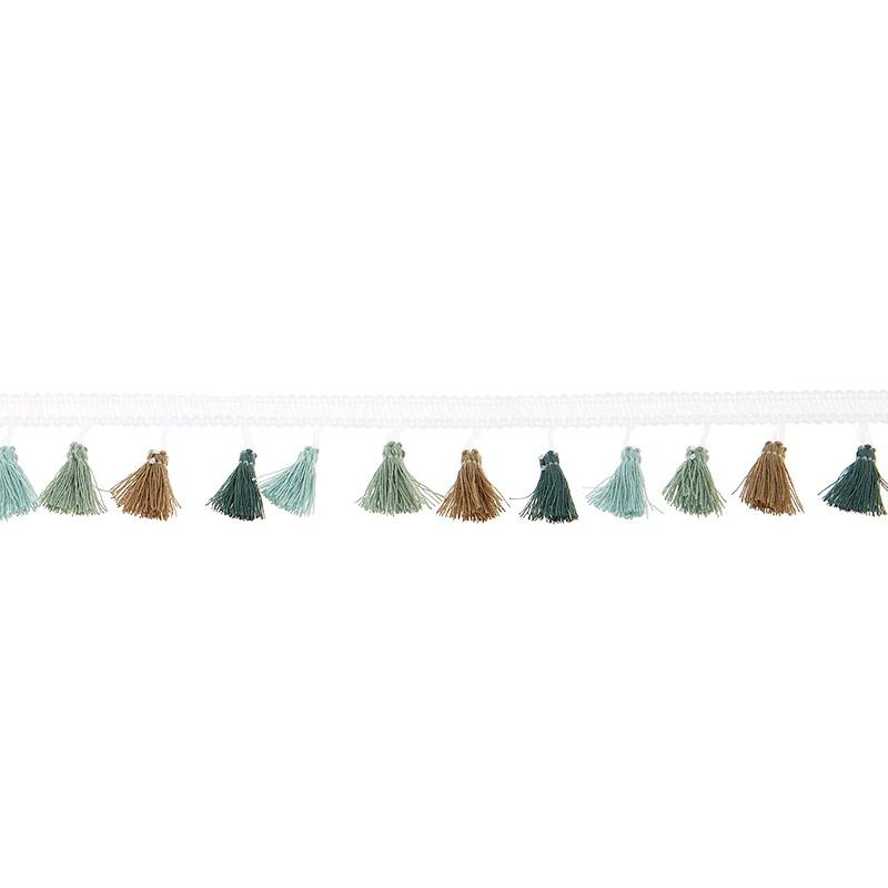 Tassel Fringe - 1-1/2" White, Sage, Celadon, Moss