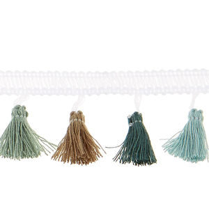 Tassel Fringe - 1-1/2" White, Sage, Celadon, Moss