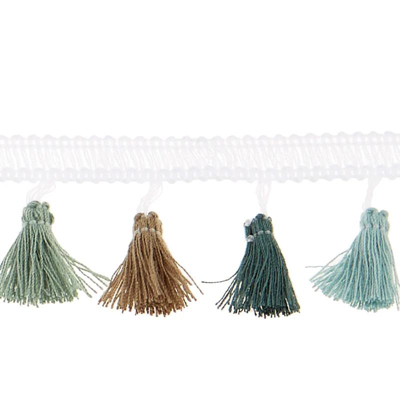 Tassel Fringe - 1-1/2" White, Sage, Celadon, Moss