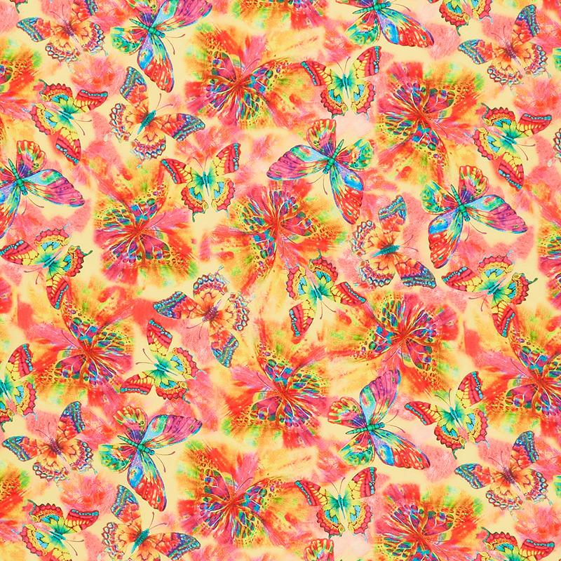 Novelty - Timeless Treasures Butterflies Electric Yardage