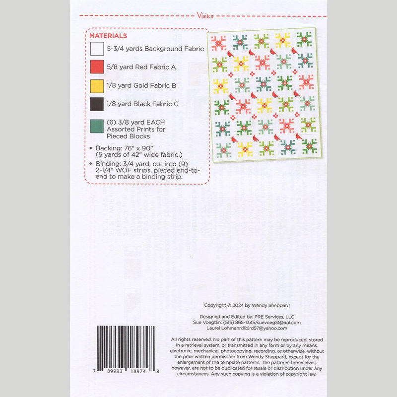 Visitor Quilt Pattern