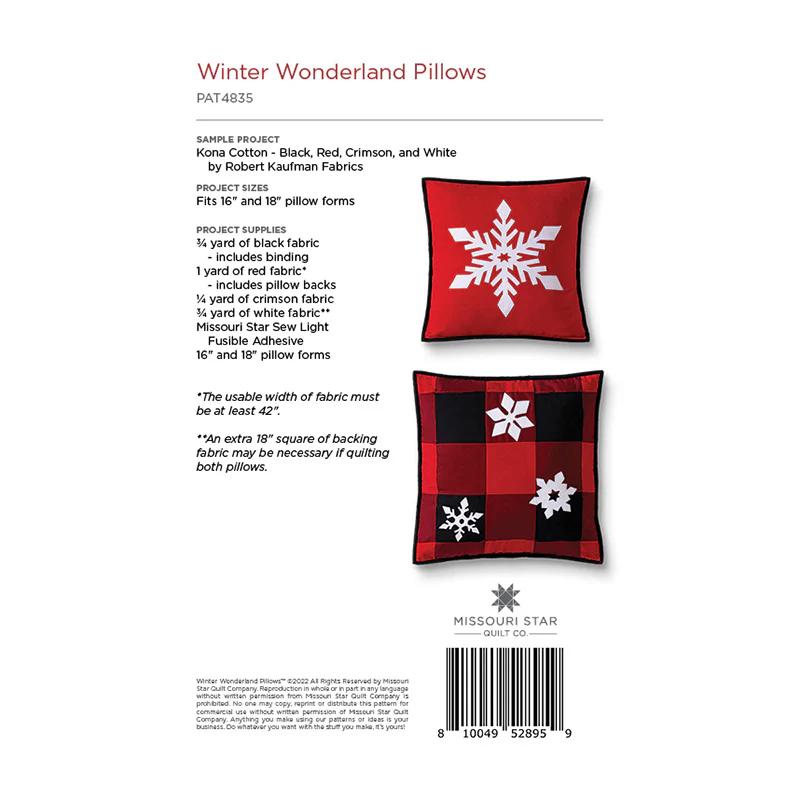 Winter Wonderland Pillows Pattern by Missouri Star
