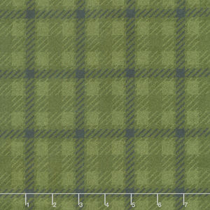 Yuletide Gatherings Flannels - Scottish Plaid Holly Yardage
