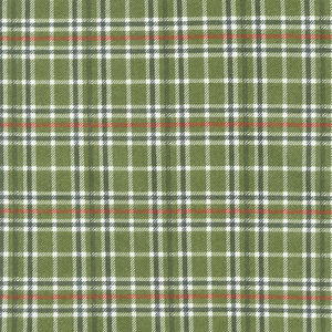 Yuletide Gatherings Flannels - Woodland Plaid Holly Yardage