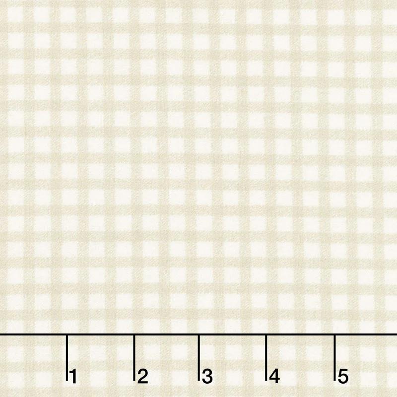Yuletide Gatherings Flannels - Mini Buffalo Plaid Snow Yardage