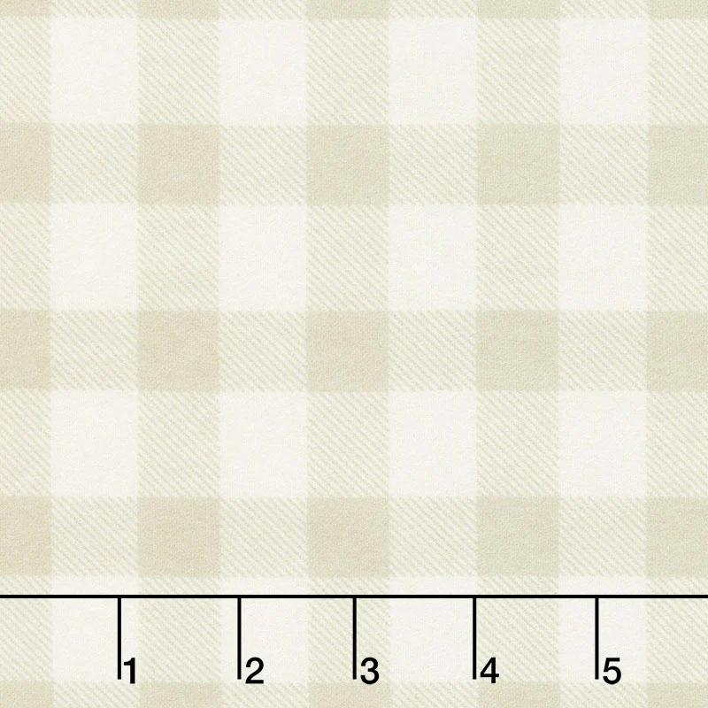 Yuletide Gatherings Flannels - Large Buffalo Plaid Snow Yardage