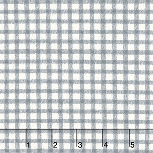 Yuletide Gatherings Flannels - Mini Buffalo Plaid Smoke Snow Yardage