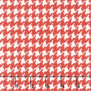 Yuletide Gatherings Flannels - Houndstooth Santa's Coat Yardage